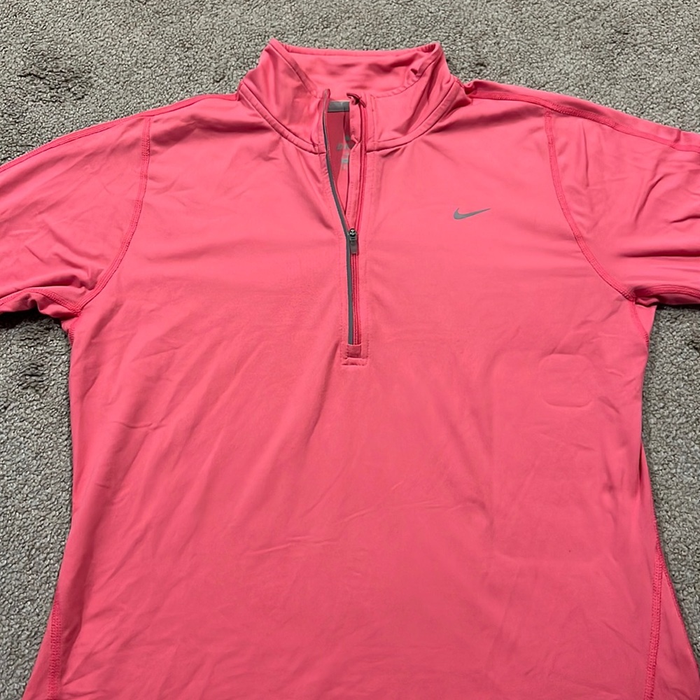 Pink Nike Dri-Fit Running Quarter Zip